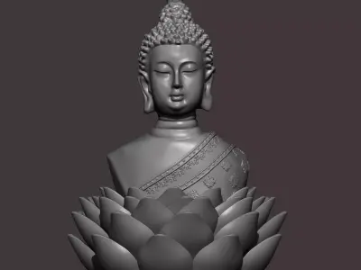 Buddha for 3D Printing  3D print model