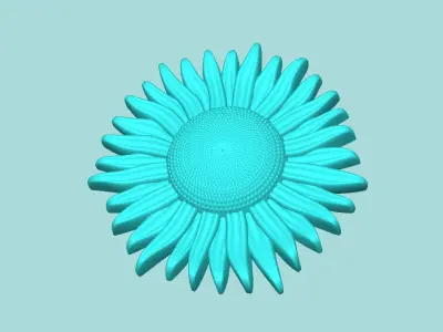 Sunflower 12 - Silicone Mold Maker - Template 3D print model