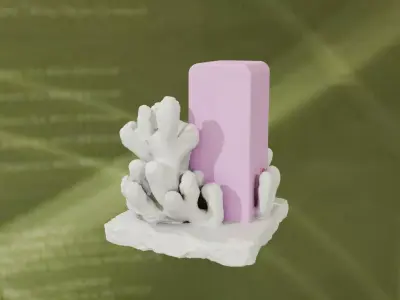 Reefstone Monolith Bookend Prime 3D print model