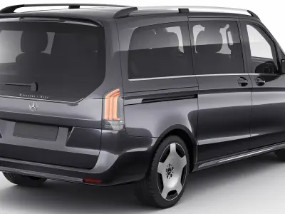 Mercedes Benz V-class 2024 exclusive line 3D model