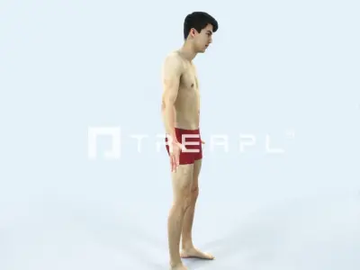 Prime L Beach Animated Rigged Sports Man Low-poly 3D model