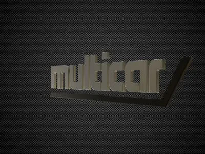 multicar logo 3D model