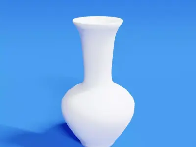 Vase Low Poly - No Textures Free low-poly 3D model