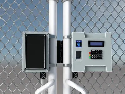 fence 01 Low-poly 3D model