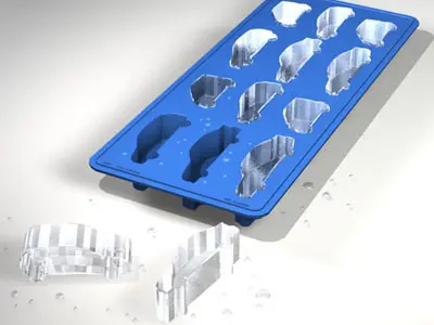 Ice tray cars 3D model
