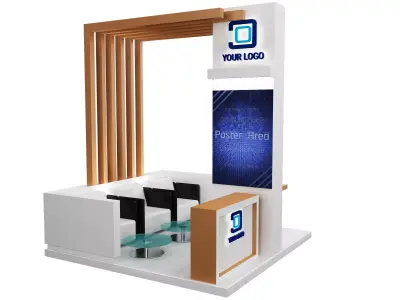 Booth Exhibition Stand a90 3D model