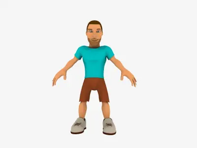 Character Sport - Low Poly Low-poly 3D model