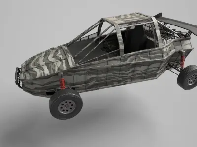 Buggy Low-poly 3D model