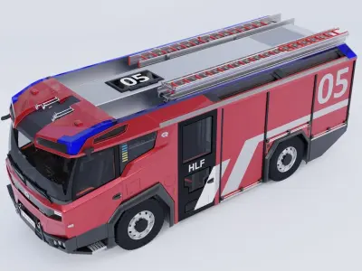 Rosenbauer RT Fire Truck 3D model