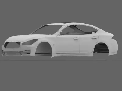 2019 Infinity Q70 3D SCANNED MODEL 3D model