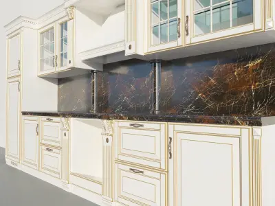 Classic style kitchen Free 3D model