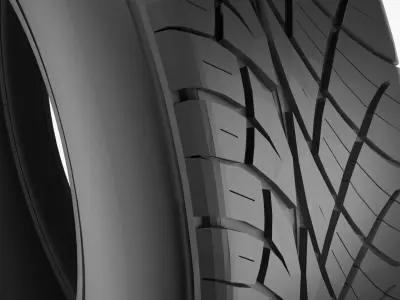 car tire for simple 3D model