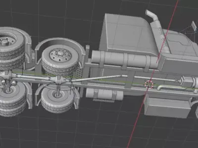 2016 kenworth t800 STL file 3D print model