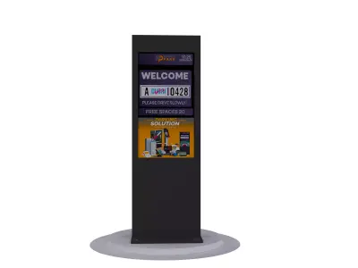 PARKING INFOMATION DISPLAY Low-poly 3D model