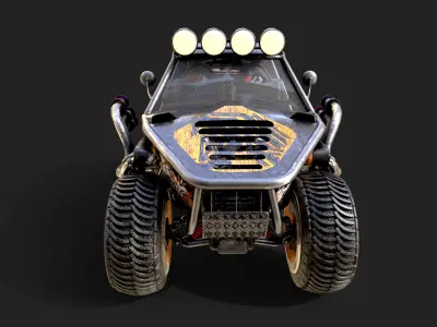 Exploration Buggy Dune Low-poly 3D model