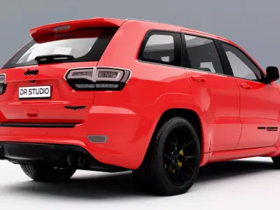 Jeep Grand Cherokee Trackhawk 2018 Low-poly 3D model