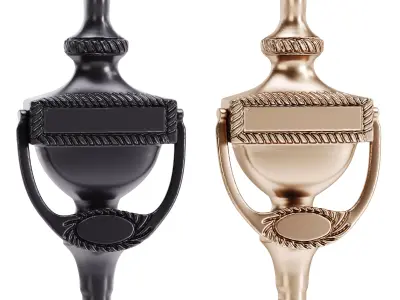 Black Front Door Knocker 3D model