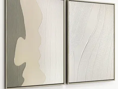 Plaster Two Frame 14 Low-poly 3D model