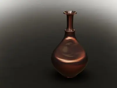 Copper pot Free 3D model