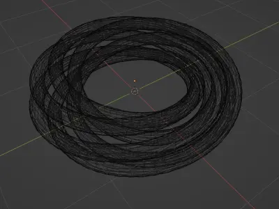 S-knot - Torus Knot Sculpture Low-poly 3D model
