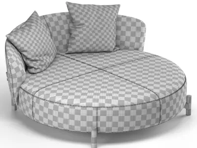 Amalia sofa by Natuzzi Italia 3D model