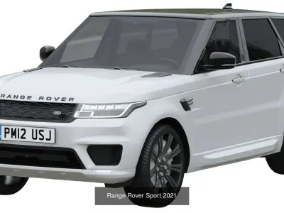 Range Rover sport collection 3D Model Pack
