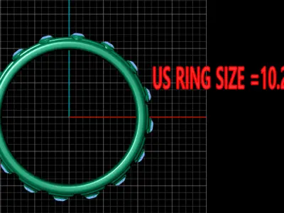 gold ring design  3D print model