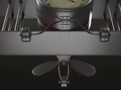 clock plane 3D model