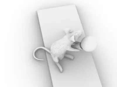 Tiny Mouse Lamp 3D model