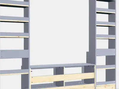 HAVSTA TV storage combination Low-poly 3D model