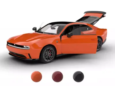 Dodge Charger Daytona 2024 HQ 3d model 3D model