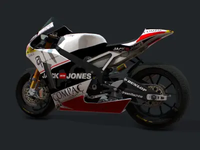 Harris Racing Bike Low-poly 3D model
