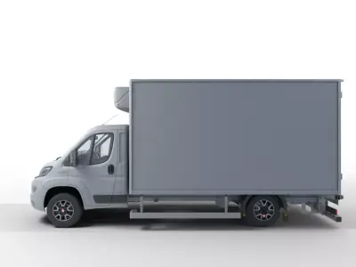 Refrigerated Delivery Truck 3D model