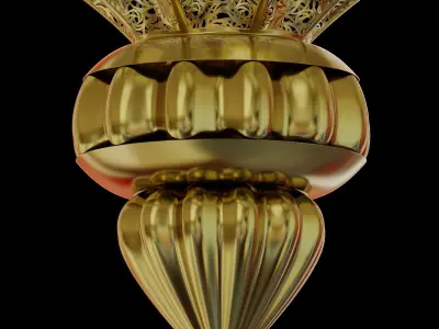 Moroccan bohemian chandelier 3D model