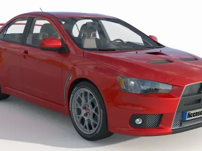Mitsubishi Lancer Evo X 3D model