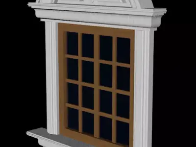Renaissance window Free 3D model