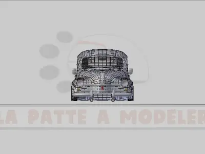 Renault 4 Chevaux LPAM 3D model