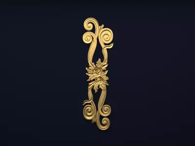 Classic decor ornament v-3D model11 3D model