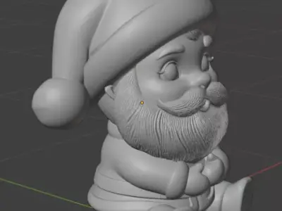 chibi Santa 3D print model