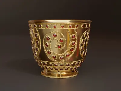 Trialeti Golden Goblet 3D Model 3D model