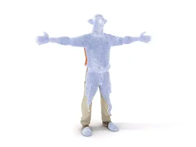 Fantasy Elf Character Model Pack with Casual Outfit Low-poly 3D model