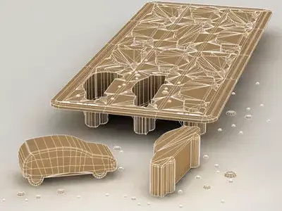 Ice tray cars 3D model