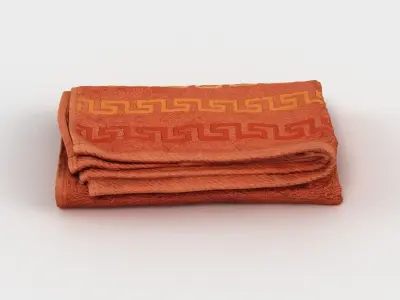 Folded Towel 02 Low-poly 3D model