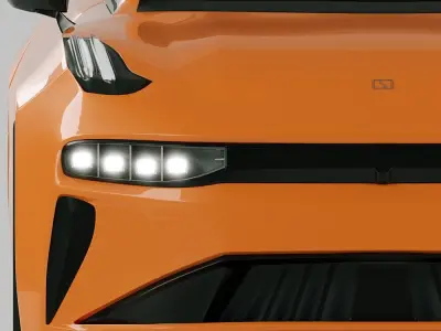 Zeekr 001 Electro car 3D model