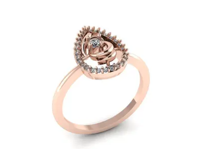Jewelry Diamond Ring 3D Print Model 3D print model buy
