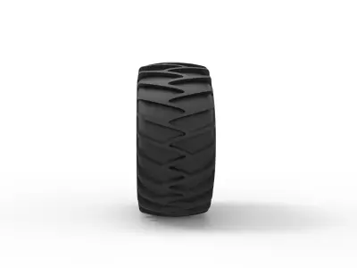 Wheel for snow 3D print model