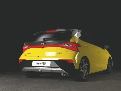 Hyundai New i20 2024 - Rigged 3D model