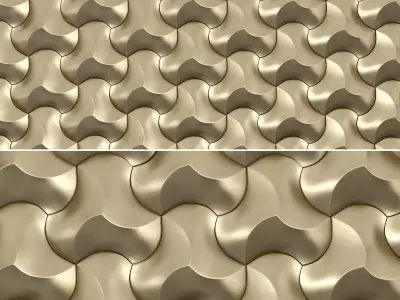 Parametric Wall Panel 3d model Low-poly 3D model 2