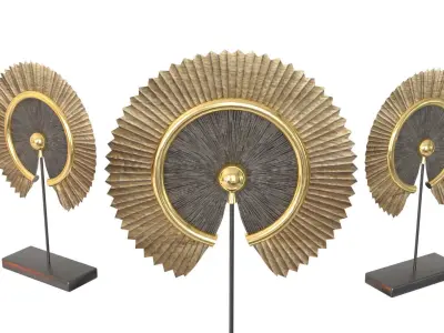 Art Deco Sculpture Low-poly 3D model