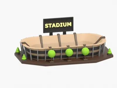 Stadium 3D Illustration 3D model